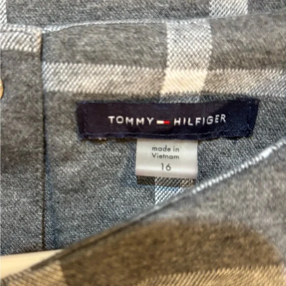 Gray Plaid Women's Dress - Picture 3 of 5